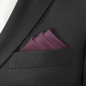 Azazie Acai Pocket Square - Stairs Fold - Knotty Tie Co.