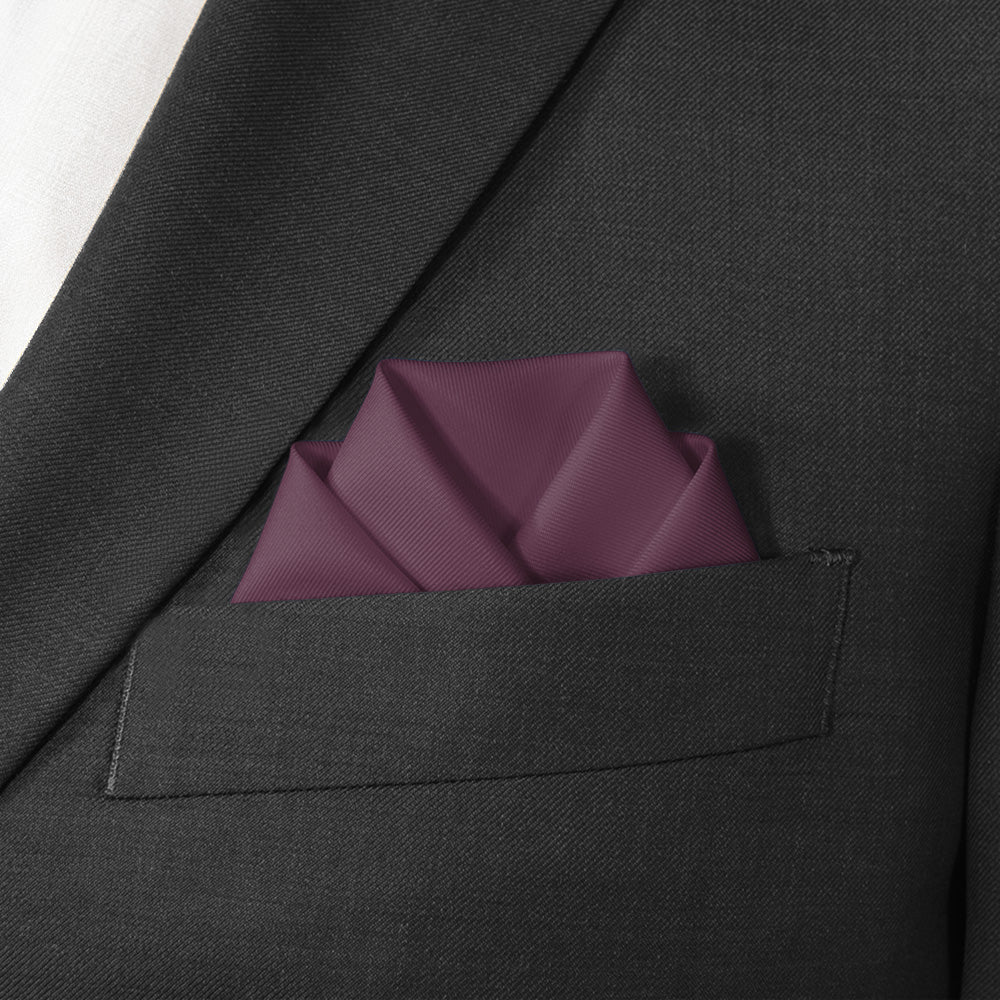 Azazie Acai Pocket Square - Scalloped Fold - Knotty Tie Co.