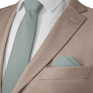 Azazie Agave Pocket Square - Matching Necktie- Knotty Tie Co.