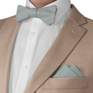 Azazie Agave Pocket Square - Matching Bow Tie - Knotty Tie Co.