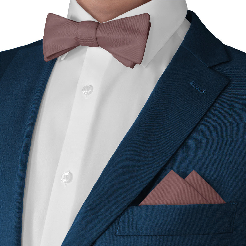 Azazie Amethyst Pocket Square - Matching Bow Tie - Knotty Tie Co.