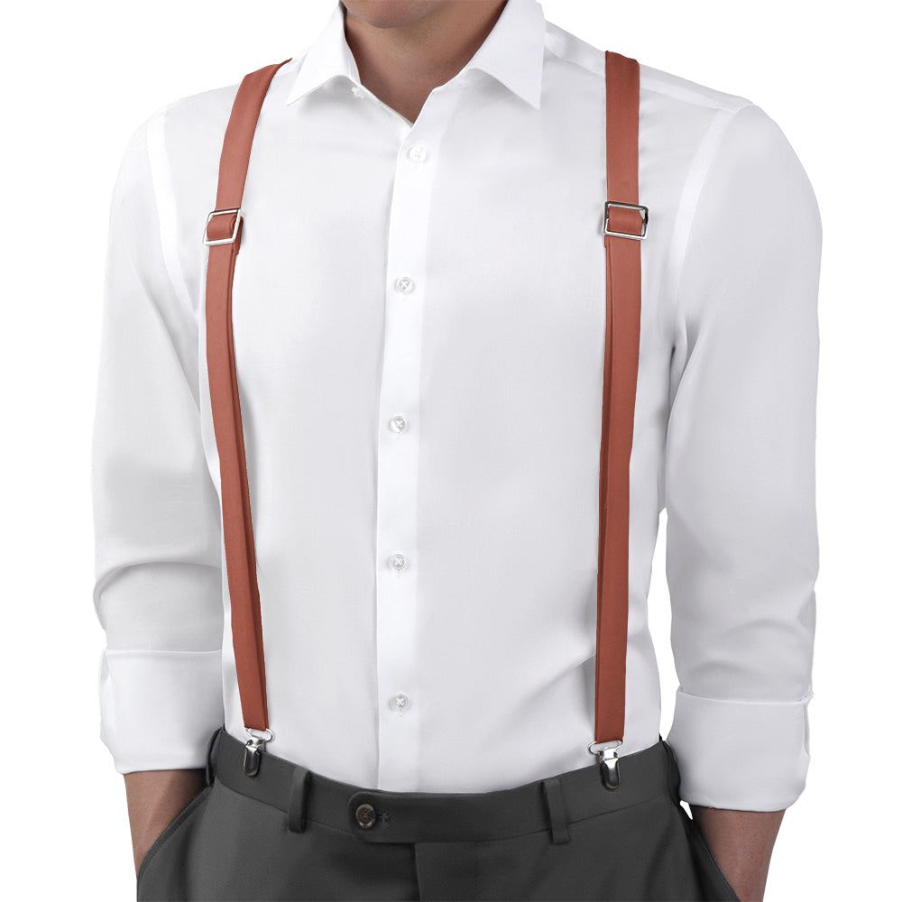 Azazie Auburn Suspenders - Main View - Knotty Tie Co.