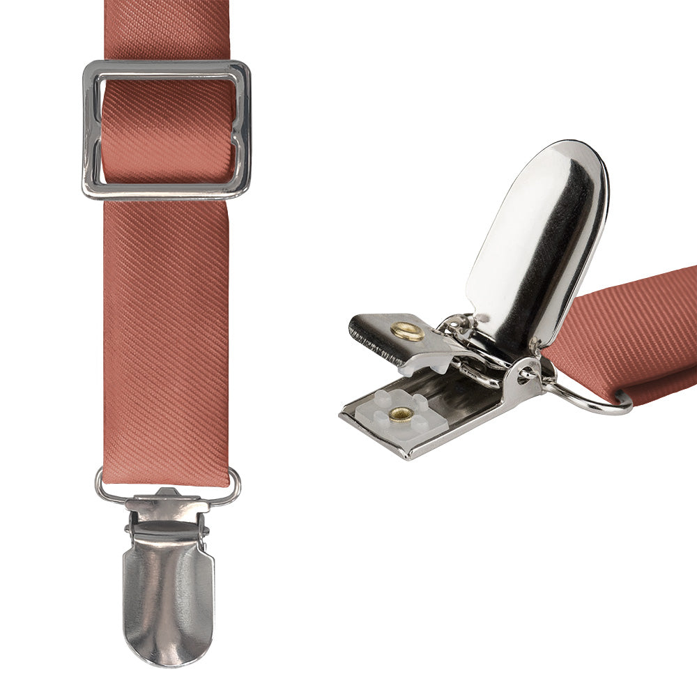 Azazie Auburn Suspenders - Hardware and Strap - Knotty Tie Co.