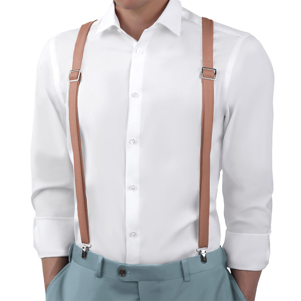 Azazie Bronzer Suspenders - Main View - Knotty Tie Co.