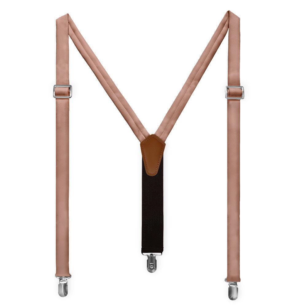 Azazie Bronzer Suspenders - Full Front View - Knotty Tie Co.