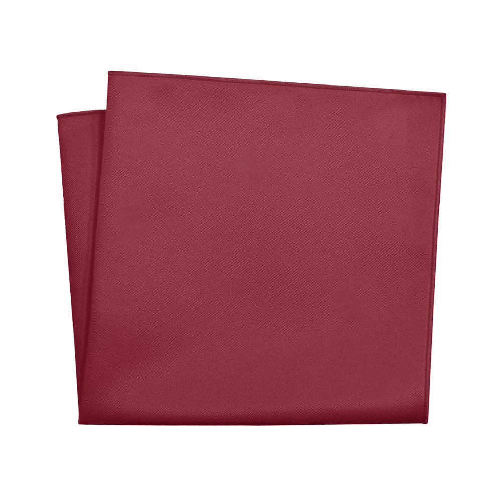 Azazie Burgundy Pocket Square - 12" Square - Knotty Tie Co.