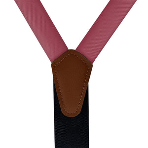 Azazie Burgundy Suspenders - Vegan Leather Y-Back - Knotty Tie Co.