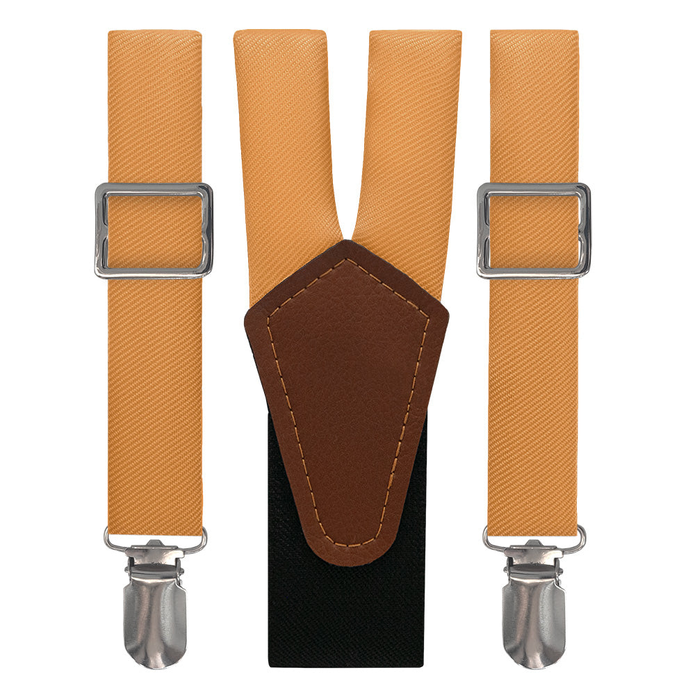 Azazie Butterscotch Suspenders - Main View - Knotty Tie Co.