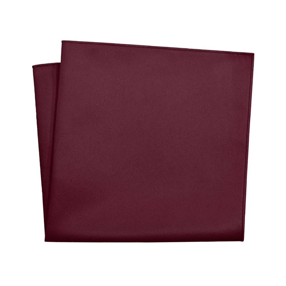 Azazie Cabernet Pocket Square - 12" Square - Knotty Tie Co.