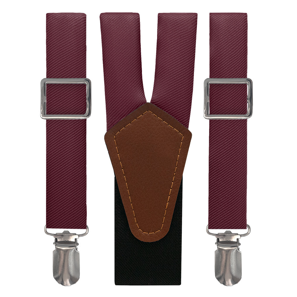 Azazie Cabernet Suspenders - Main View - Knotty Tie Co.