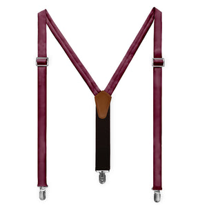 Azazie Cabernet Suspenders - Full Front View - Knotty Tie Co.