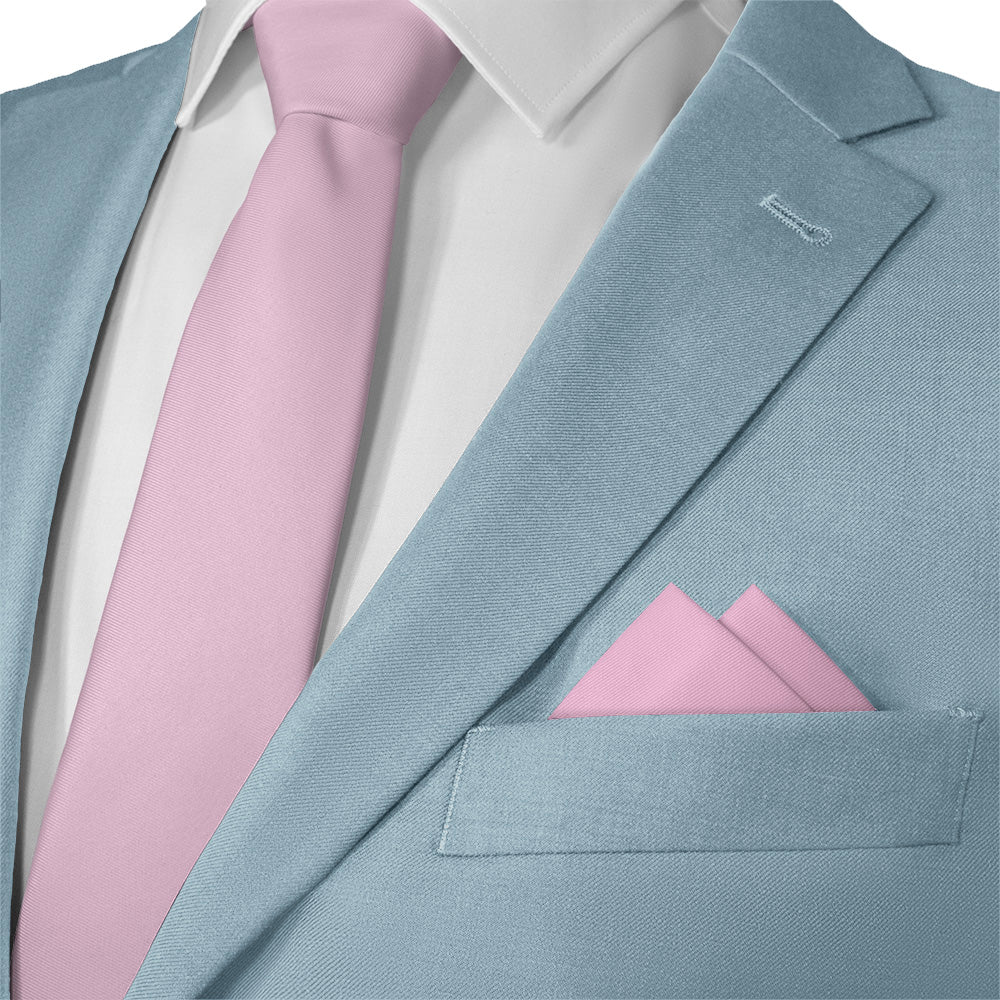 Azazie Candy Pink Pocket Square - Matching Necktie- Knotty Tie Co.