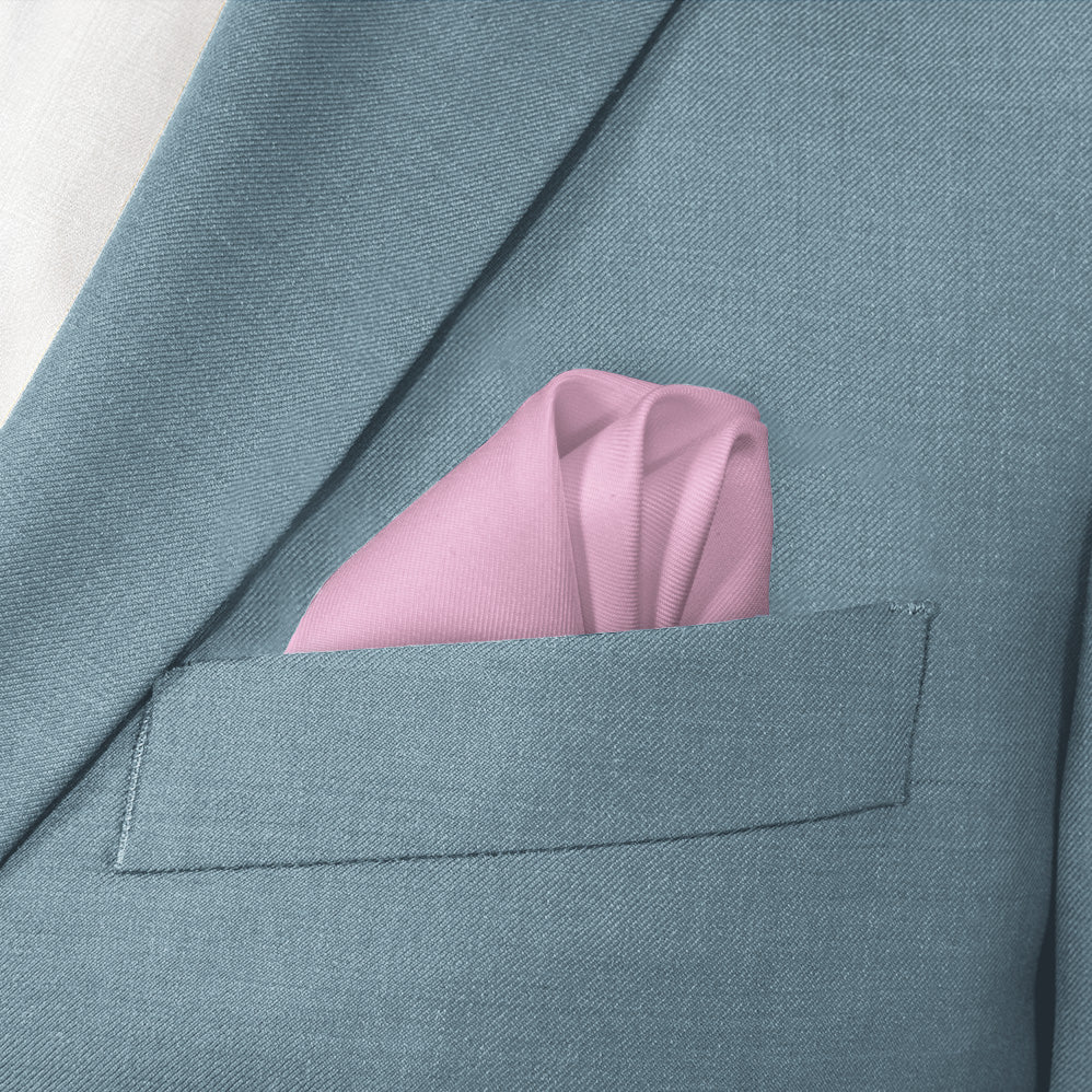 Azazie Candy Pink Pocket Square - Wave Fold - Knotty Tie Co.