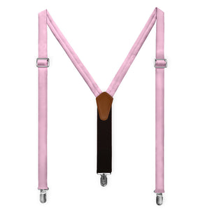 Azazie Candy Pink Suspenders - Full Front View - Knotty Tie Co.