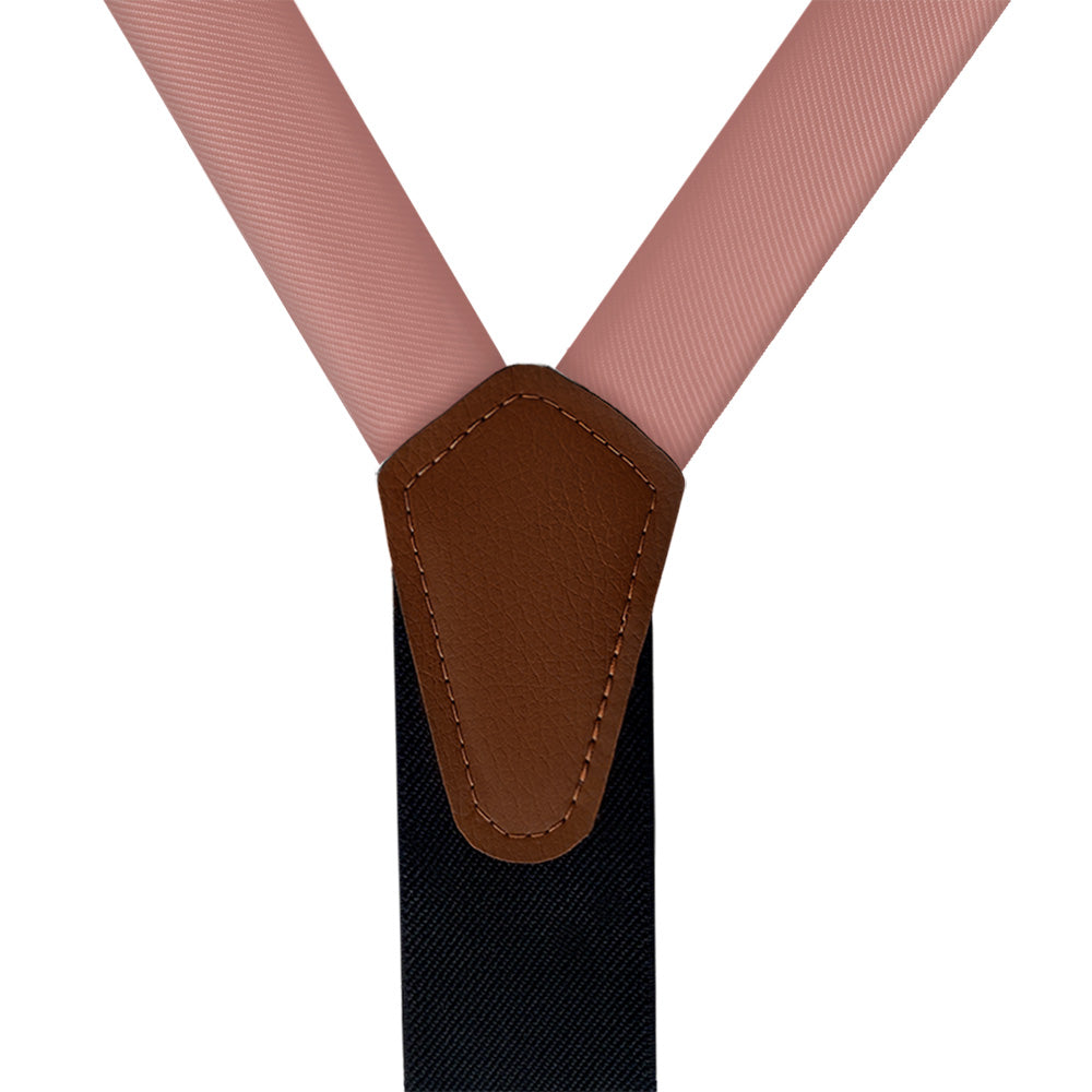 Azazie Cedar Rose Suspenders - Vegan Leather Y-Back - Knotty Tie Co.