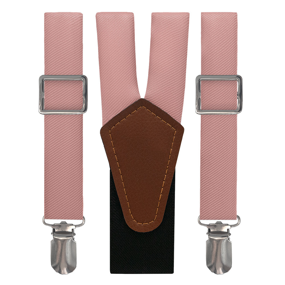 Azazie Champagne Rose Suspenders - Main View - Knotty Tie Co.