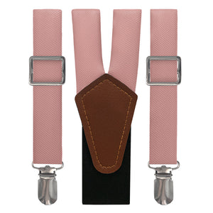 Azazie Champagne Rose Suspenders - Main View - Knotty Tie Co.