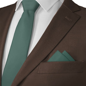 Azazie Dark Green Pocket Square - Matching Necktie- Knotty Tie Co.