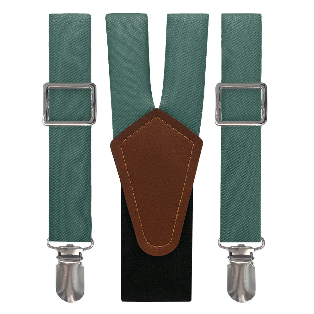 Azazie Dark Green Suspenders - Main View - Knotty Tie Co.