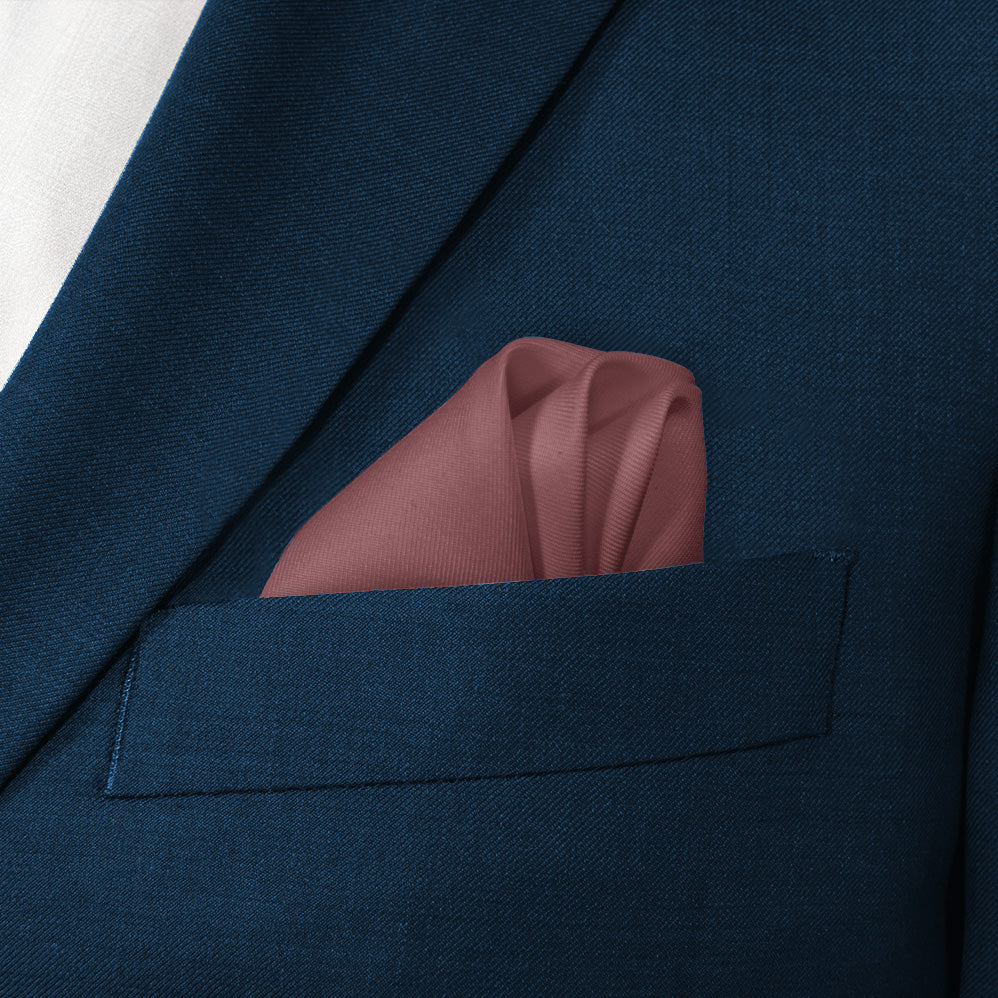 Azazie Desert Rose Pocket Square - Wave Fold - Knotty Tie Co.