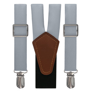 Azazie Dolphin Grey Suspenders - Main View - Knotty Tie Co.