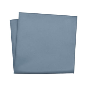 Azazie Dusty Blue Pocket Square - 12" Square - Knotty Tie Co.