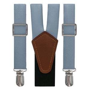 Azazie Dusty Blue Suspenders - Main View - Knotty Tie Co.