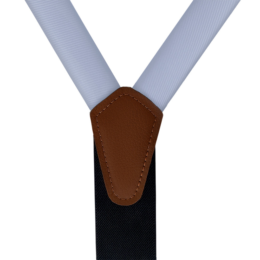 Azazie Dusty Lavender Suspenders - Vegan Leather Y-Back - Knotty Tie Co.