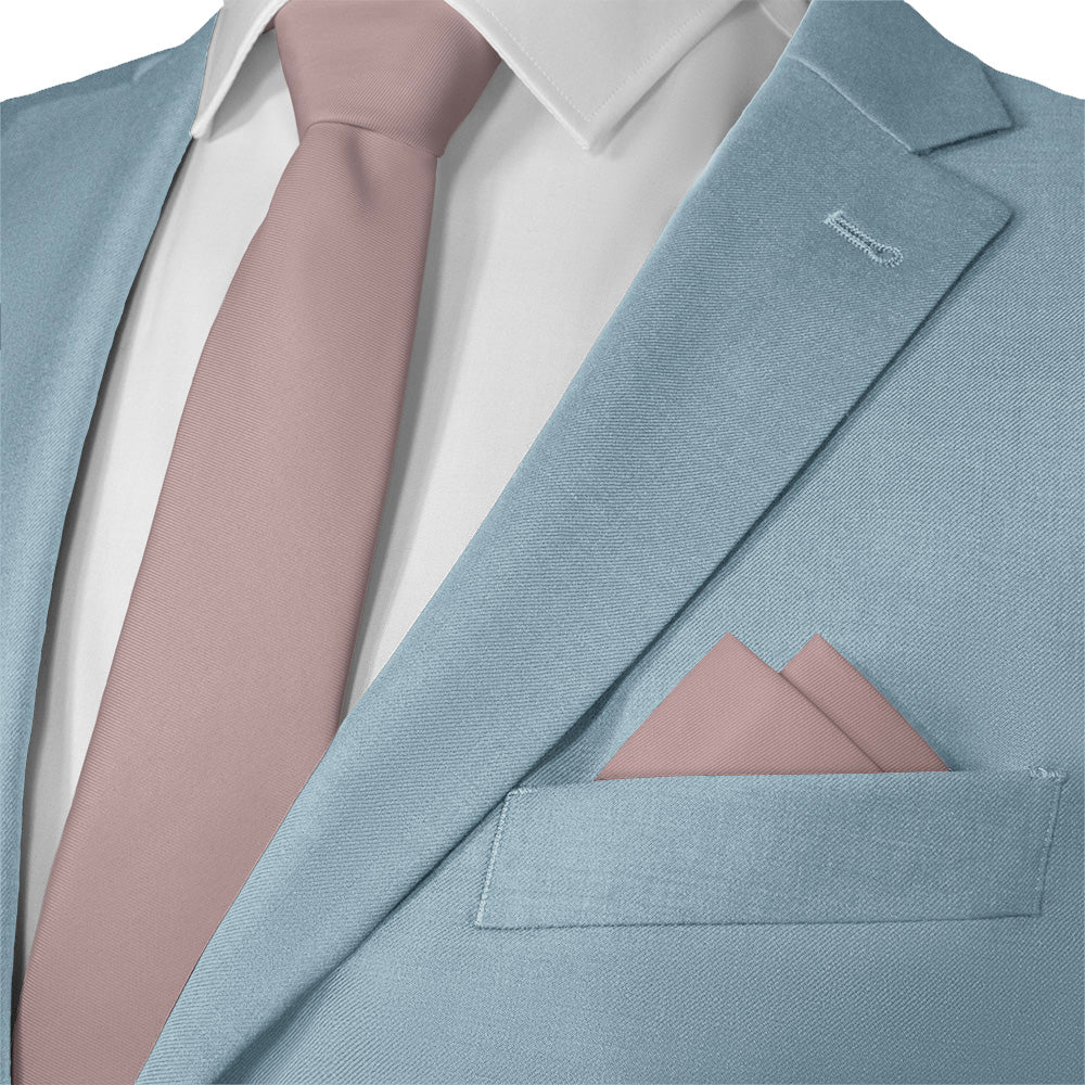 Azazie Dusty Rose Pocket Square - 12" Square - Knotty Tie Co.