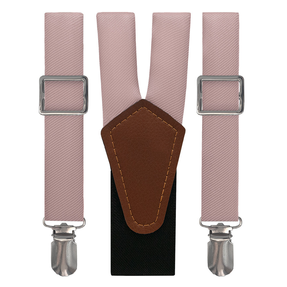 Azazie Dusty Rose Suspenders - Main View - Knotty Tie Co.