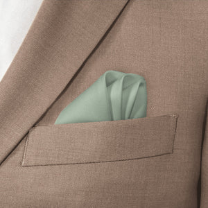 Azazie Dusty Sage Pocket Square - Wave Fold - Knotty Tie Co.