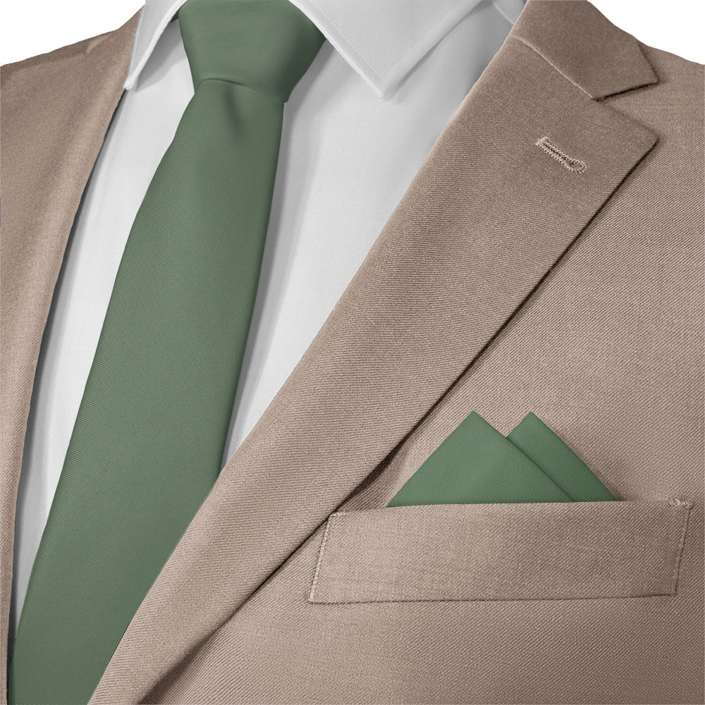 Azazie Eucalyptus Pocket Square - 12" Square - Knotty Tie Co.