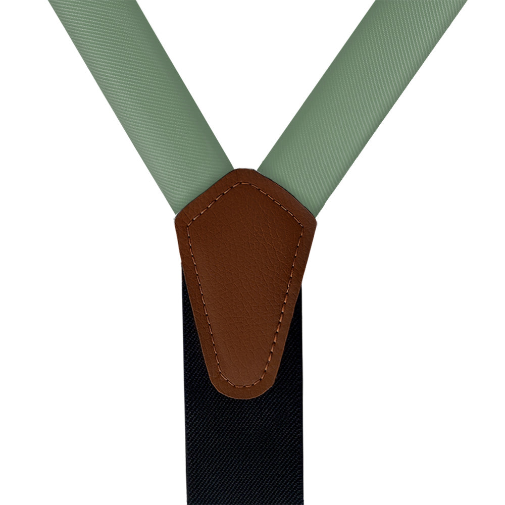 Azazie Eucalyptus Suspenders - Vegan Leather Y-Back - Knotty Tie Co.