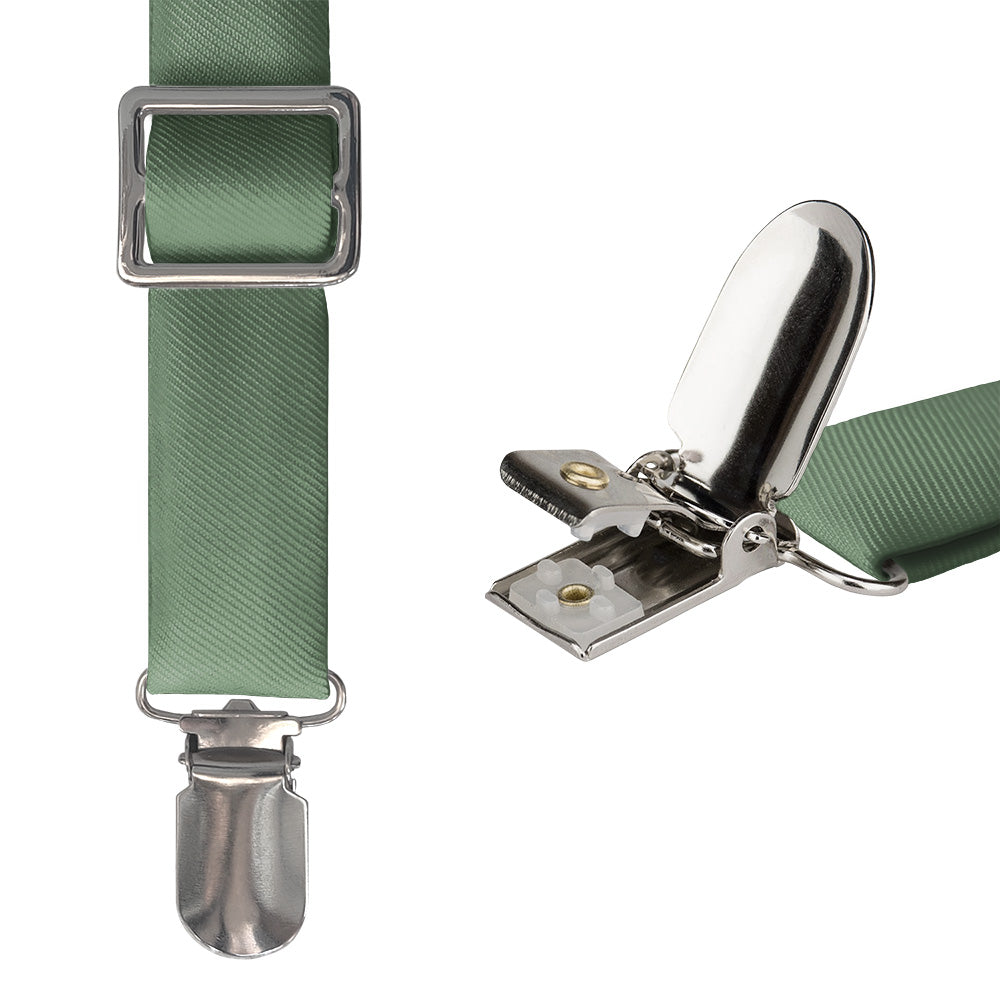 Azazie Eucalyptus Suspenders - Hardware and Strap - Knotty Tie Co.