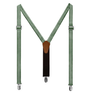 Azazie Eucalyptus Suspenders - Full Front View - Knotty Tie Co.