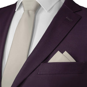 Azazie Frost Pocket Square - Matching Necktie- Knotty Tie Co.