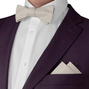 Azazie Frost Pocket Square - Matching Bow Tie - Knotty Tie Co.