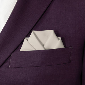 Azazie Frost Pocket Square - Scalloped Fold - Knotty Tie Co.