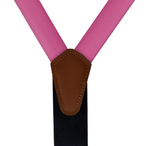 Azazie Fuchsia Suspenders - Vegan Leather Y-Back - Knotty Tie Co.