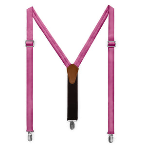 Azazie Fuchsia Suspenders - Full Front View - Knotty Tie Co.