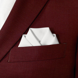 Azazie Ivory Pocket Square - Scalloped Fold - Knotty Tie Co.