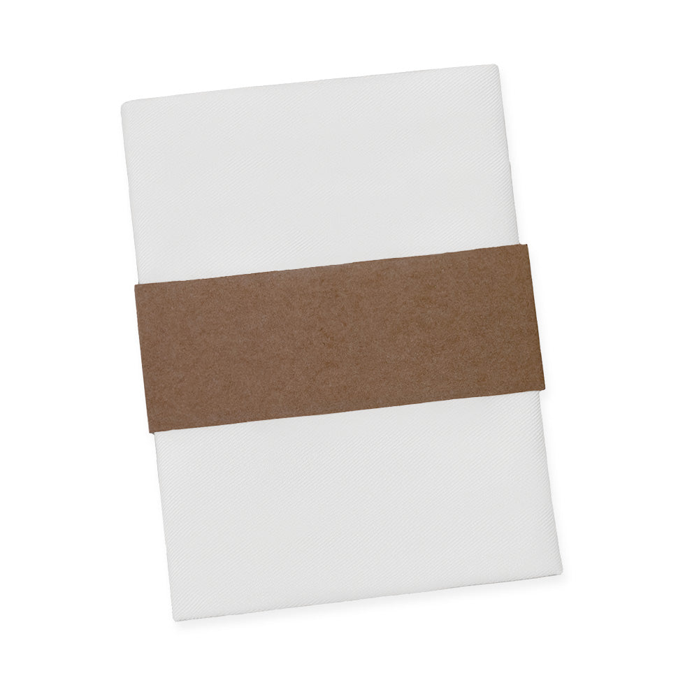 Azazie Ivory Pocket Square - Packaging - Knotty Tie Co.