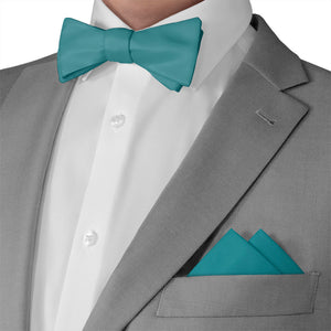 Azazie Jade Pocket Square - Matching Bow Tie - Knotty Tie Co.