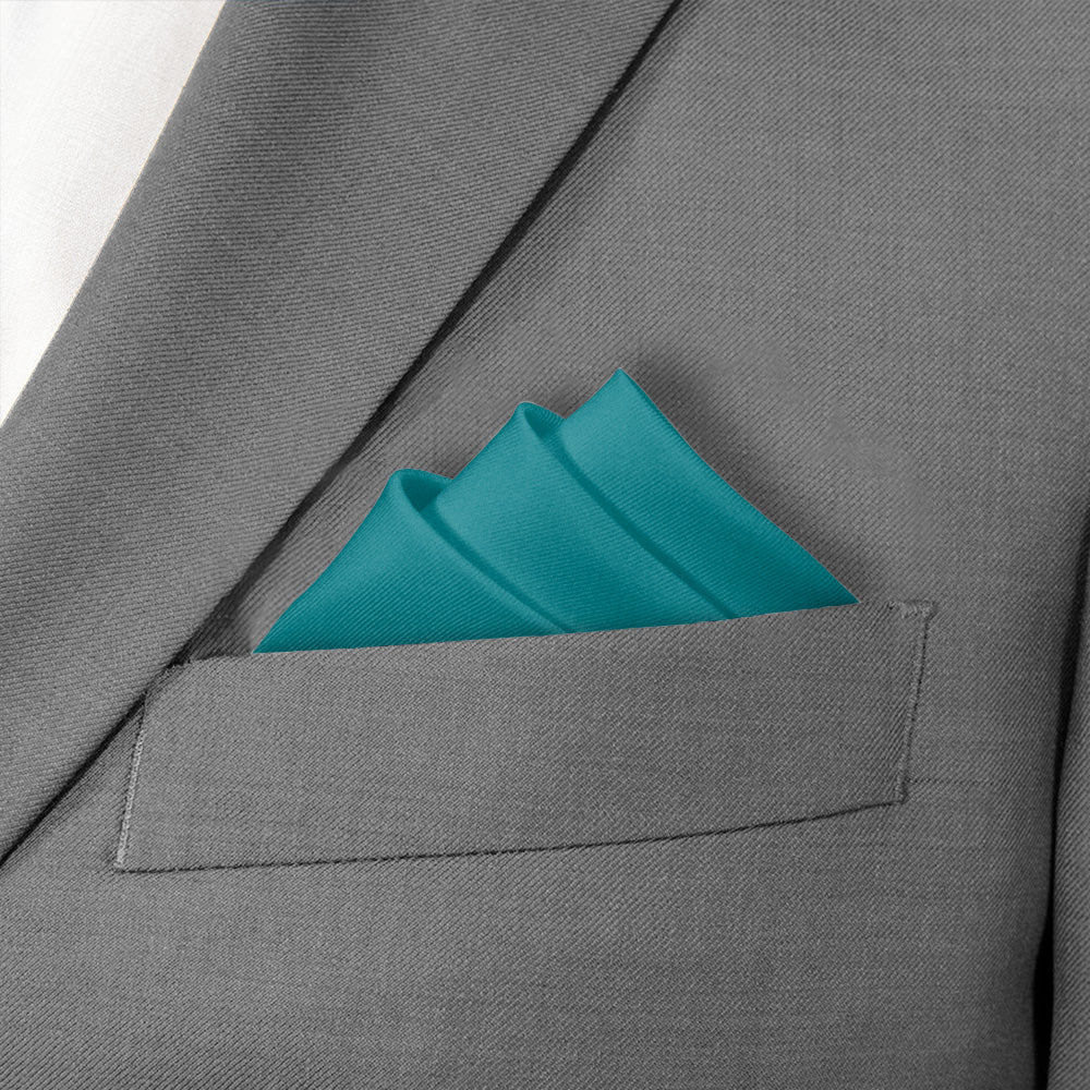 Azazie Jade Pocket Square - Stairs Fold - Knotty Tie Co.