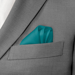 Azazie Jade Pocket Square - Wave Fold - Knotty Tie Co.