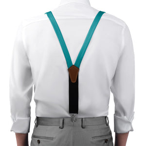 Azazie Jade Suspenders - On Model Front View - Knotty Tie Co.