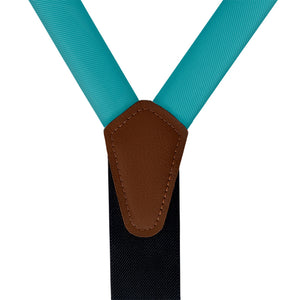 Azazie Jade Suspenders - Vegan Leather Y-Back - Knotty Tie Co.