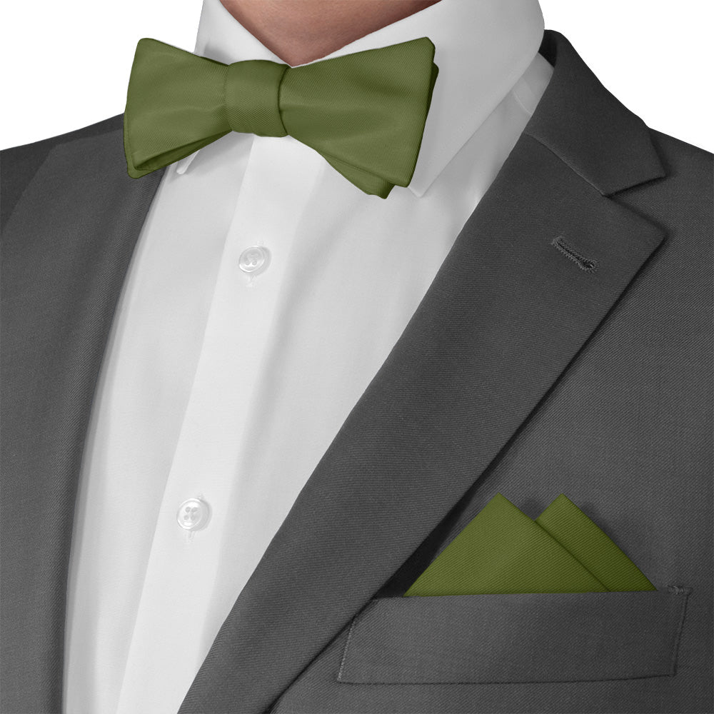 Azazie Juniper Pocket Square - Matching Bow Tie - Knotty Tie Co.