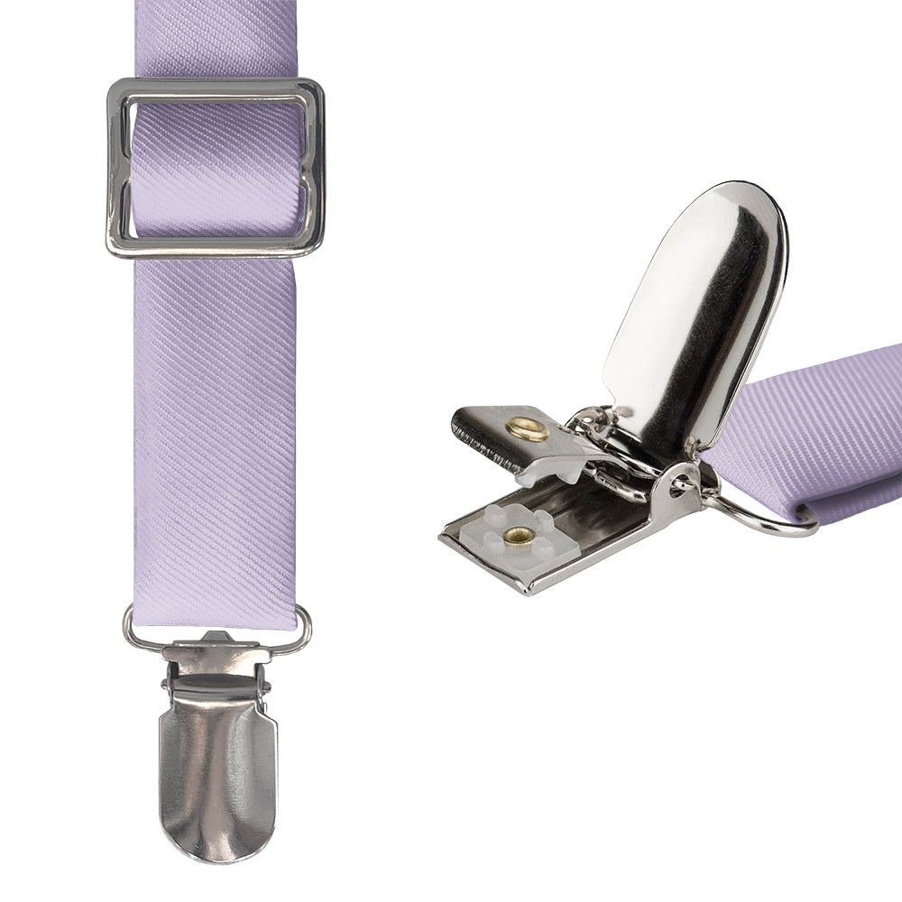 Azazie Lilac Suspenders - Hardware and Strap - Knotty Tie Co.