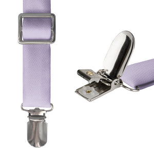 Azazie Lilac Suspenders - Hardware and Strap - Knotty Tie Co.